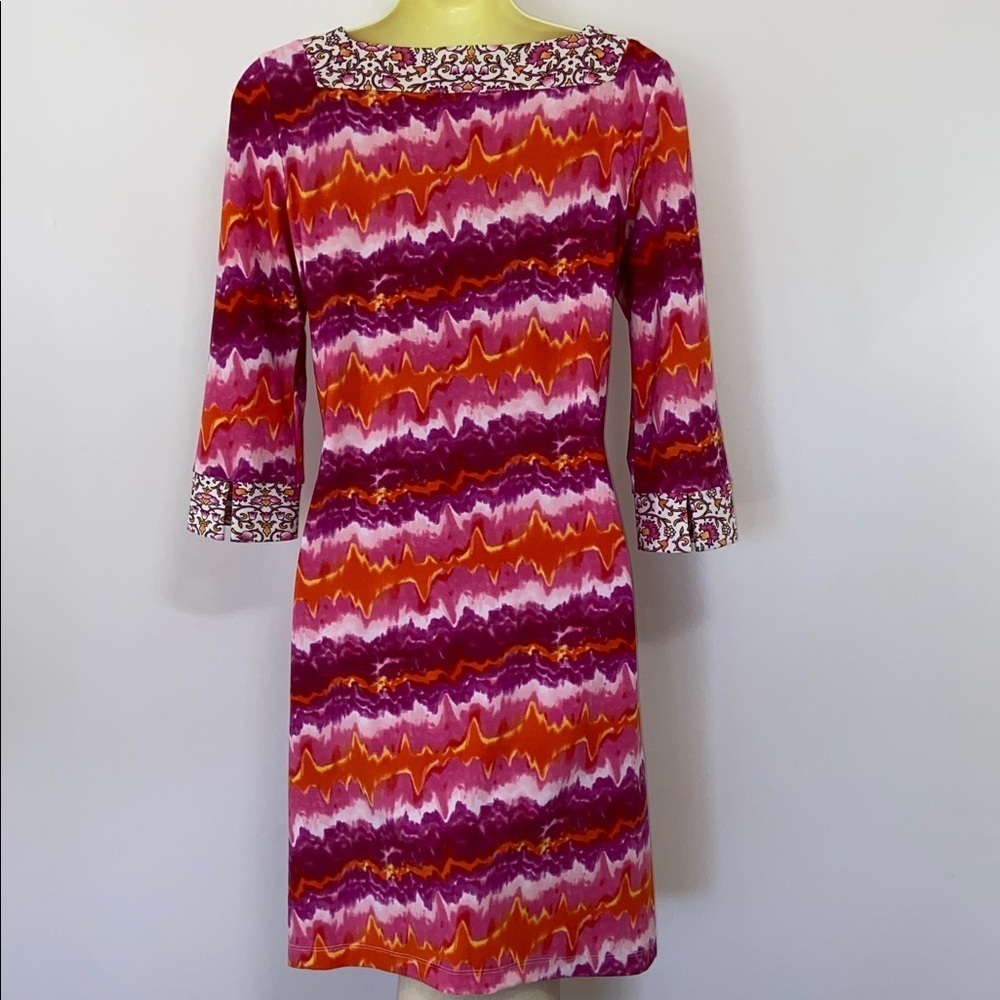 Vertigo Paris”Anjelne” Dress Floral Print Drawstring Neck Empire Line Sz M Nwot - Picture 5 of 7